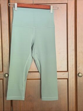 Lululemon Align 17” Crop Leggings Size 4 - Sage Green
